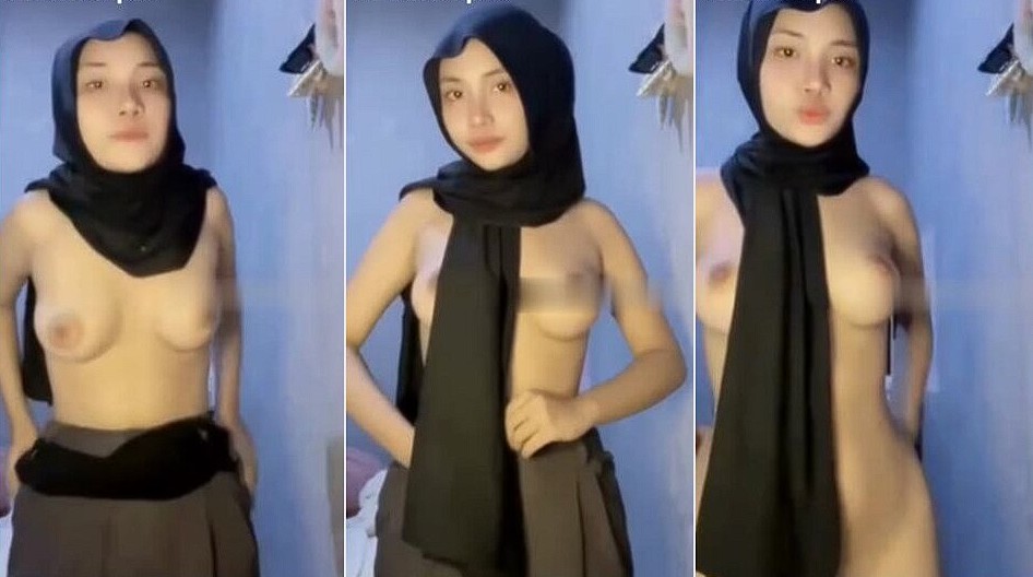 Top Trending Gadis Hijab Hitam Viral Goyang Karena Di Sawer Sultan